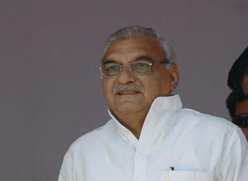 Outgoing Chief Minister Bhupinder Singh Hooda Sunday accepted defeat in the Haryana assembly polls. PTI file photo