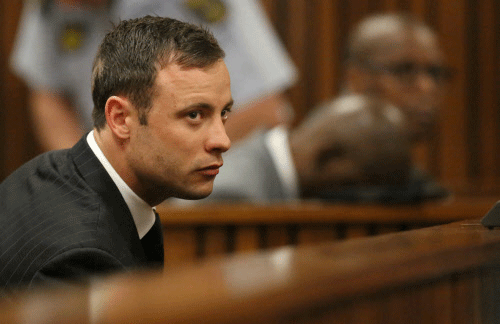 South Africa's fallen star Oscar Pistorius could be jailed for 10 years or return to serve house arrest on Tuesday when he will be sentenced for killing model girlfriend Reeva Steenkamp.AP File Photo