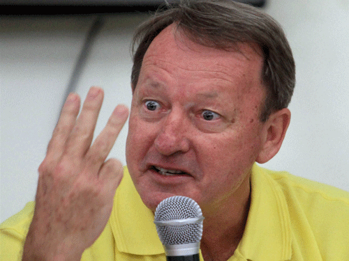Australian Terry Walsh, who resigned as Indian men's hockey team chief coach today because of a pay dispute. PTI photo