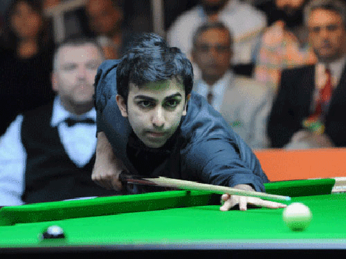 Pankaj Advani and David Causier of England led a quality field into the pre-quarterfinals of the World billiards championship. DH File Photo