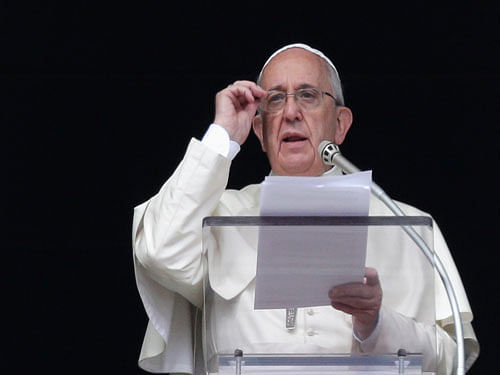Pope Francis Monday said the Big Bang theory as a model for the origin of the Universe. Reuters File photo