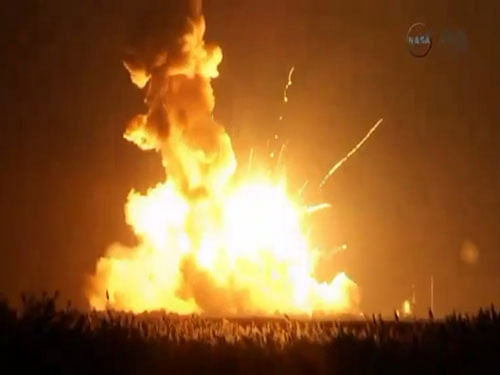 An unmanned private rocket contracted by NASA to carry cargo into the space has exploded seconds after its launch along the eastern Virginia coast of the US. Reuters Image