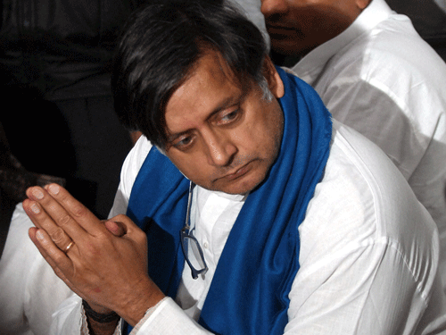 Disgraceful that Govt is ignoring the martyrdom of our only Prime Minister who was killed in office in the line of duty. Oct 31 forgotten ?  Tharoor said on micro blogging site Twitter. PTI file photo