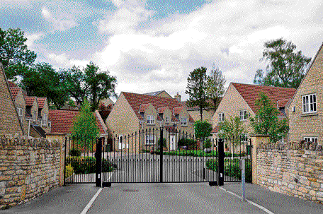 Salient feature : A  gated community offers safety plus convenience.