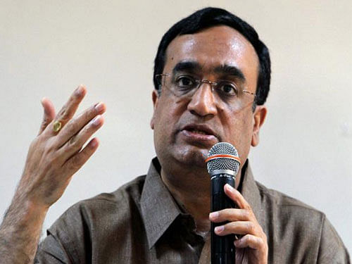 'The Finance Minister's suggestions to the CAG amount to threats,' AICC General Secretary Ajay Maken told reporters. He wondered whether the government feared being targeted on the basis of CAG reports like the one on United Progressive Alliance (UPA) regime. PTI file photo