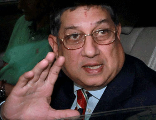 International Cricket Council (ICC) Chairman N. Srinivasan Friday congratulated Nepal and Uganda for qualifying for ICC World Cricket League Division 2 (WCL Div.2), which will be played in Namibia Jan 17-24, 2015. File photo PTI