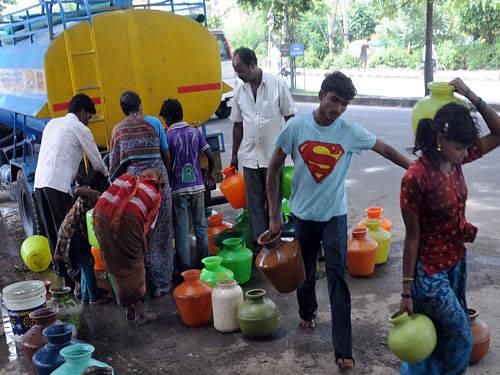 The Bangalore Water Supply and Sewerage Board (BWSSB) on Sunday hiked the water and sanitary tariff with immediate effect, for both domestic and non-domestic connections. DH file  photo