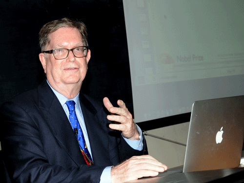 Things may appear consistent, but there remain more mysteries to be solved, said George F Smoot, Nobel Laureate and Physics professor at the University of Berkeley, California, at a lecture organised by the Nobel Museum and hosted by IISc, in Bangalore on Monday.  DH photo