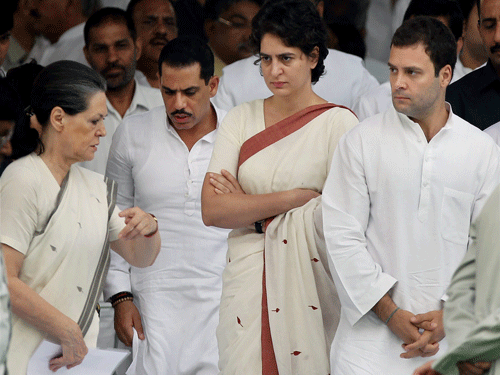 The Congress did not mince words on why it was defending Robert Vadra, who is embroiled in a controversy over land deals in Haryana. PTI file photo