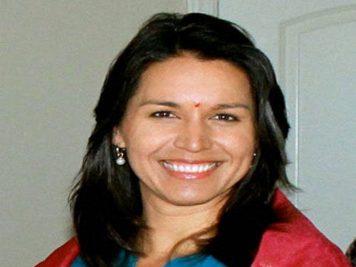 Tulsi Gabbard was re-elected from a Hawaii seat as she trounced her nearest rival by a wide margin. PTI File Photo