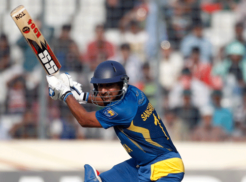 Skipper Angelo Mathews struck a fighting fifty to lift a struggling Sri Lanka to 274 for eight against India in the second one-day International at the Sardar Patel Stadium, Motera, here today. Reuters file photo