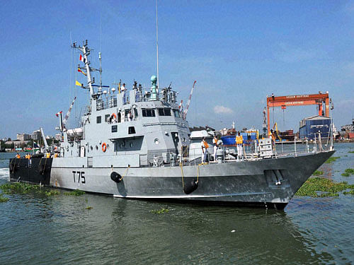 Navy Chief Admiral R K Dhowan will tomorrow hand over the second Indian Fast Attack Craft FAC. PTI File Photo For Representation