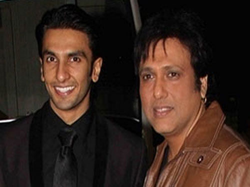 Actor Ranveer Singh, says he is a huge admirer of Govinda and has grown up on his movies. PTI File Photo
