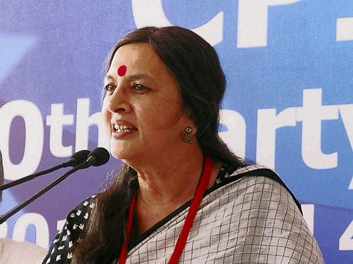 CPI(M) Politburo member Brinda Karat today expressed concern over intrusion of RSS in all the government institutions and said that people who had voted Narendra Modi to power on development plank are restless due to it. PTI file photo