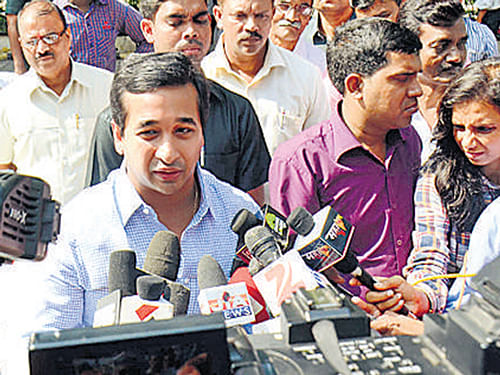 Rane called for cleaning up Gujaratis in Mumbai. DH PHOTO