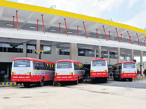 The KSRTC recently shifted some of its schedules to the  newly constructed Peenya satellite terminal. dh file photo