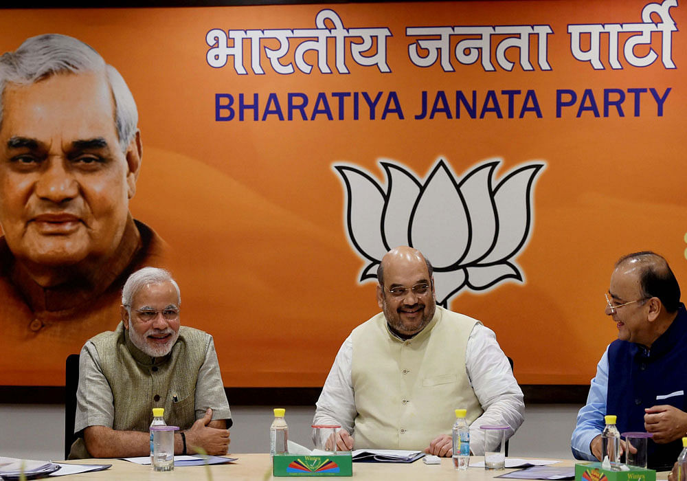 The BJP may have to reshuffle its party set-up following Prime Minister Narendra Modi expanding his Cabinet, as important vice presidents and general secretaries move into the Union government. PTI File Photo