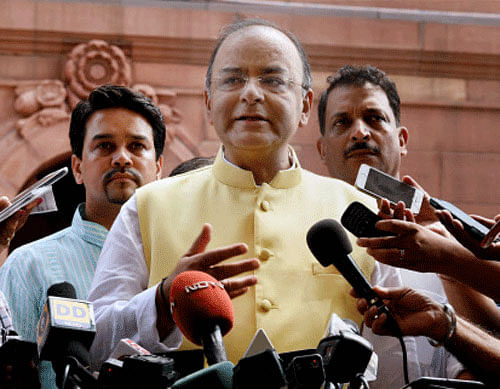 Amid simmering tension with Sena which appears to be on verge of parting ways with BJP over a spat on Cabinet expansion, Union Minister Arun Jaitley today said some problems take care of themselves. PTI photo