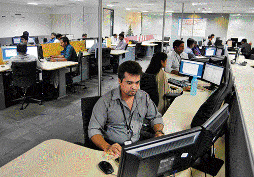 Ratings agency Crisil today said the information technology sector is likely to lose its position as a mass employment engine and new recruitments will nearly halve over the next three years, even though companies will continue to report good revenue growth. DH file photo