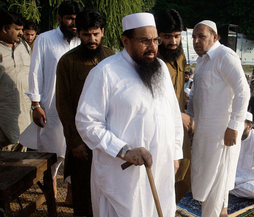 Nine American and Israeli victims of the 2008 Mumbai attacks have demanded a compensation of USD 688 million from the Pakistan-based perpetrators of the terror assault, including JuD chief Hafiz Saeed. AP photo