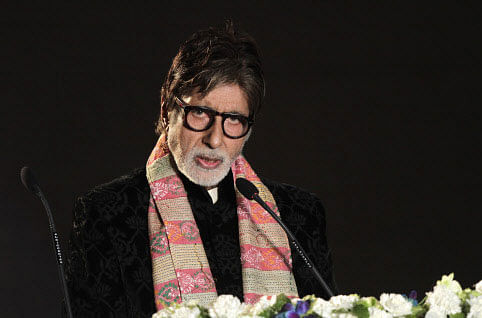 Bollywood superstar Amitabh Bachchan, speaks during the inauguration of the Kolkata International Film Festival in Kolkata, India, Monday, Nov. 10, 2014. The festival will continue till Nov. 27, 2014.AP