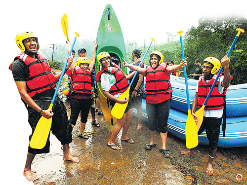 Rafting in Coorg. DHNS Photo