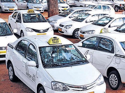 All is not 'fare' with taxi operators. DH File Photo for Representation Purpose Only