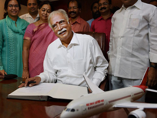 Civil Aviation Minister Ashok Gajapathi Raju has renewed the efforts of the ministry to have an aviation ombudsman, a proposal which has been pending since 2011.PTI FIle Photo