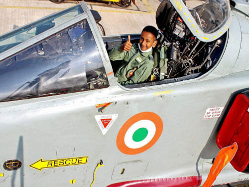 For 14-year-old Chandan, a terminally-ill bone cancer patient, it was a dream come true. On the occasion of his birthday, Chandan got the gift he wanted -- being an Indian Air Force fighter pilot for a day. PTI photo