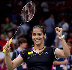 London Olympic bronze medallist Saina Nehwal and male shuttler Kidambi Srikanth reached the semifinals of the $700,000 China Open Super Series Premier but Parupalli Kashyap lost in the quarterfinals at the Haixia Olympic Sport Center here on Friday. PTI