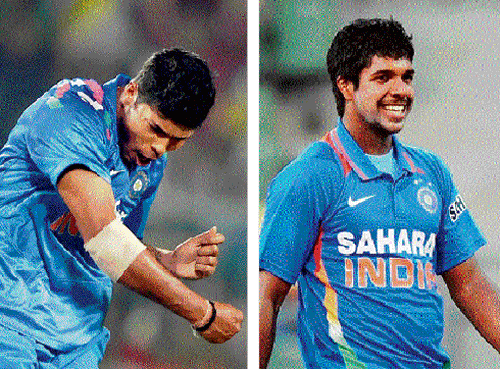 Umesh Yadav, Varun Aaron  have the ability to lend lethal edge to Indian pace attack. pti photo