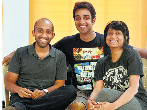 Ashwin, Nikhil and Haripriya.