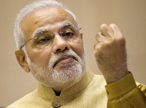 Prime Minister Narendra Modi now has over 8 million followers on Twitter and is only behind US President Barack Obama and the Pope in popularity on the micro blogging site. AP File Photo
