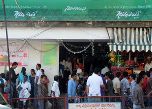 Future Consumer Enterprise Ltd, part of Kishore Biyani's Future Group, today announced the acquisition of south India-based supermarket chain Nilgiris for an undisclosed sum. DH file photo