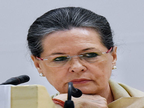 Accusing the BJP of playing politics over providing relief to flood victims of Jammu and Kashmir, Congress President Sonia Gandhi today said the ruling party at the Centre promised the sky but did not follow it up with action. AP photo