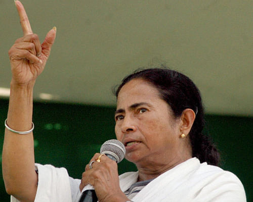 On a day another Trinamool Congress parliamentarian was arrested in connection with the multi-crore-rupee Saradha scam, West Bengal Chief Minister Mamata Banerjee - without naming the CBI which is probing the scandal - Friday alleged that the investigation was aimed at "taking the side of the thieves". PTI file photo