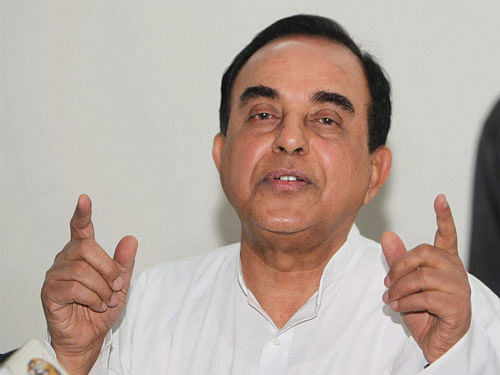 BJP leader Subramanian Swamy today urged Home Minister Rajnath Singh to issue a directive to the Tamil Nadu government to ban the move to celebrate birth anniversary of slain chief of LTTE V Prabhakaran, who was responsible for killing of former Prime Minister Rajiv Gandhi. PTI photo