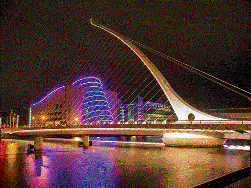 Irish sounds The harp-shaped Samuel Beckett Bridge & Convention Center in Dublin is proof of Ireland's musical side;