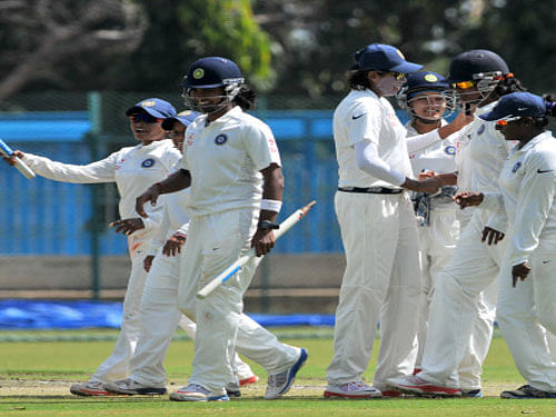 After their comfortable victory in the one-off Test at Mysuru last week, Indian eves will be eager to carry forward that momentum into the one-day series against South Africa, beginning at the M&#8200;Chinnaswamy stadium on Monday. Photo Prashanth HG