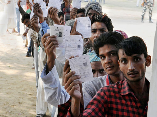 The stage is set for the first of the five-phased Assembly elections in Jammu and Kashmir as 12 sitting MLAs, including seven ministers, are among 123 candidates trying their luck in 15 constituencies that will go to polls tomorrow in all three regions of the state. PTI file photo