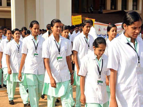 A group of 25 Keralite nurses stranded in Benghazi in Libya have sought the help of Indian authorities for their evacuation from the strife-torn country. PTI file photo (For represenstation purpose only)