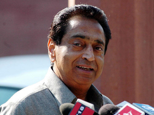 'This is a treadmill government. The government seems to be moving but in reality it is doing nothing,' senior Congress leader Kamal Nath told reporters here. PTI file photo