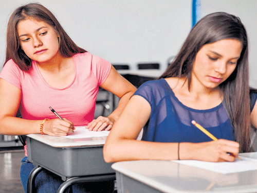 Copying during exams has become an easy way to success for many students. In an age of extreme pressure and competition, students feel the burden of scoring well.
