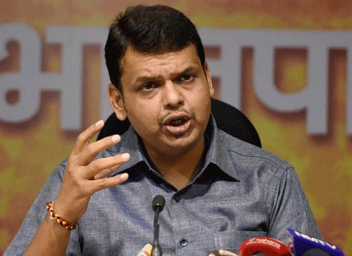 'From tomorrow, senior BJP leaders Dharmendra Pradhan and Chandrakant Patil will hold talks with Sena leaders,' Chief Minister Devendra Fadnavis told reporters here. PTI file photo