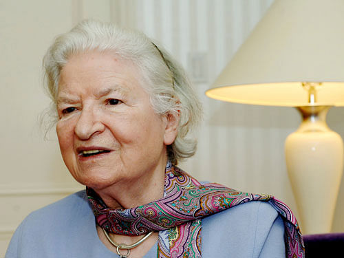 British detective writer P D James, the creator of the best-selling series featuring poetry-writing sleuth Adam Dalgliesh, died today at the age of 94. AP file photo