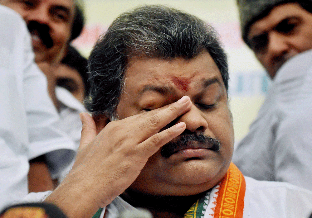 Amid massive support from his die-hard cadres in Tamil Nadu, expelled Congress leader and former Union Minister G K Vasan on Friday revived his father's Tamil Manila Congress (TMC) with the promise of establishing Kamaraj rule in the State. PTI file photo