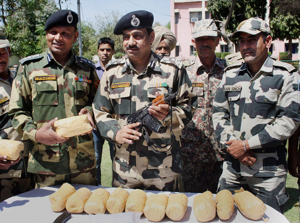 The seizure of nearly 7.5 kg of heroin by the Border Security Force and the Customs in Amritsar on Wednesday left many surprised. Packets of heroin were found stuffed inside the vacuum brake cylinders of the goods train from Pakistan. PTI file photo