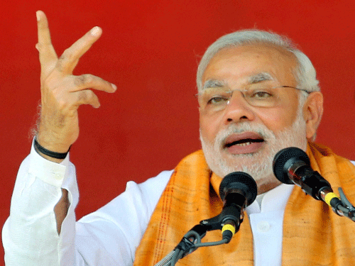 Prime Minister Narendra Modi has slipped to the second place in the Time magazine's 'Person of the Year' poll with the Ferguson protesters surging ahead of him in a vote by the readers. PTI  file photo