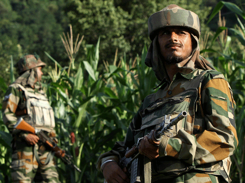 Pakistan rangers today opened fire on Indian border posts after objecting to construction by Border Security Force on the Indian side in Samba sector in Jammu and Kashmir. Reuters file photo