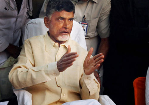 The proposed state of the art new capital of residual Andhra Pradesh will come up on 30,000 acres of land in Guntur district, starting from the banks of Krishna River transforming the plush green belt into an urban conglomerate. PTI file photo